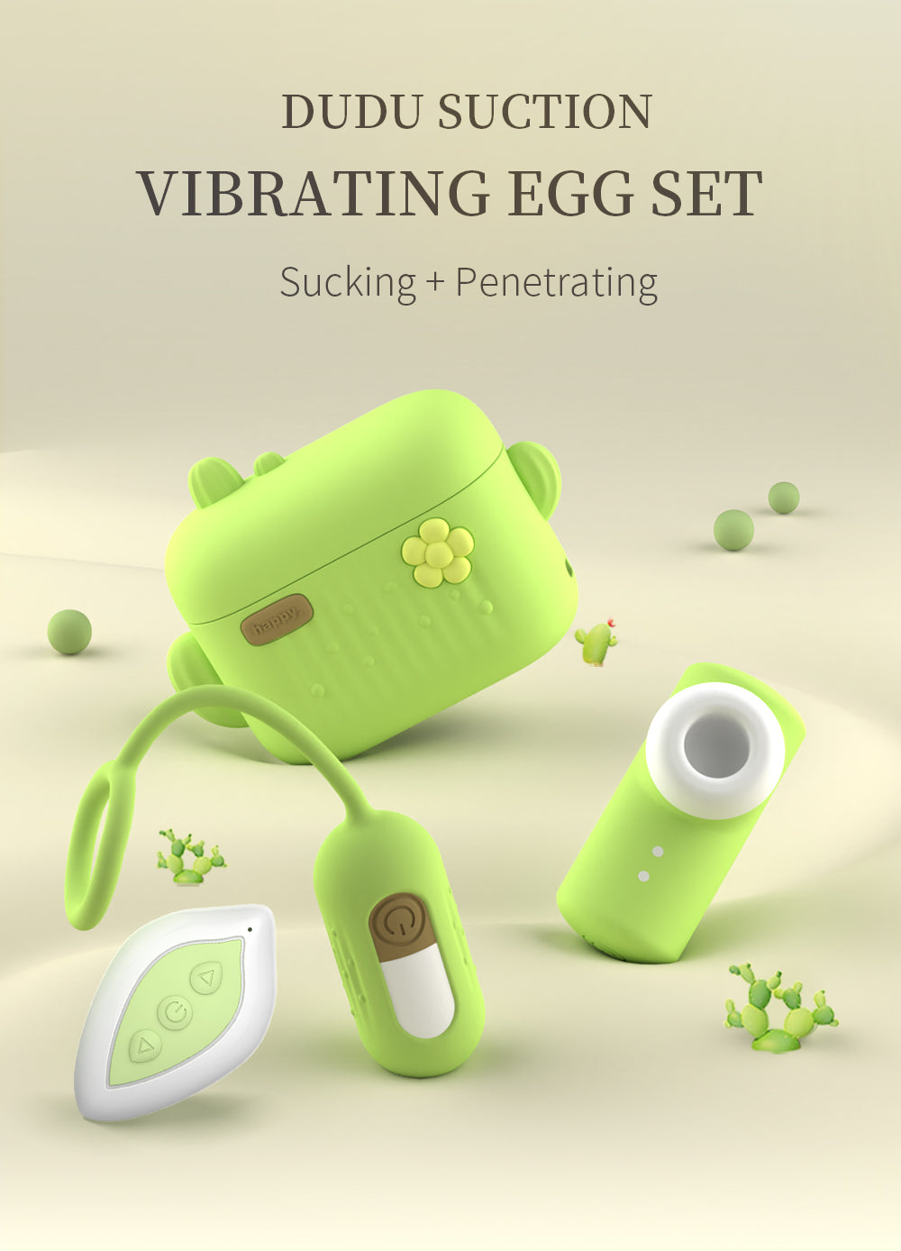 Dududu Suction Vibrating Egg Set