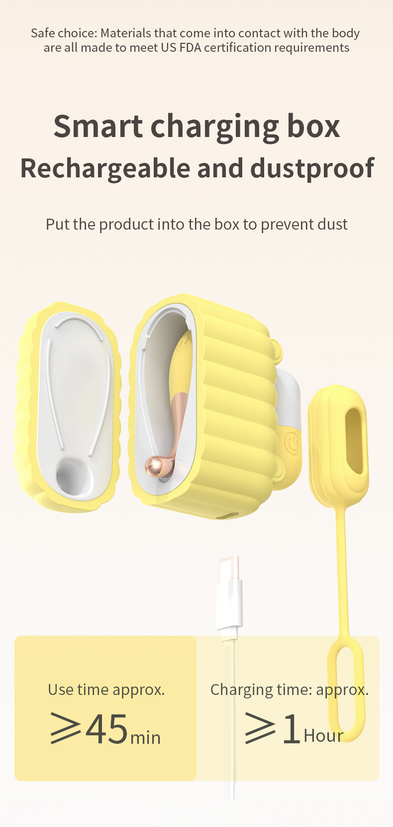 Yellow charging box