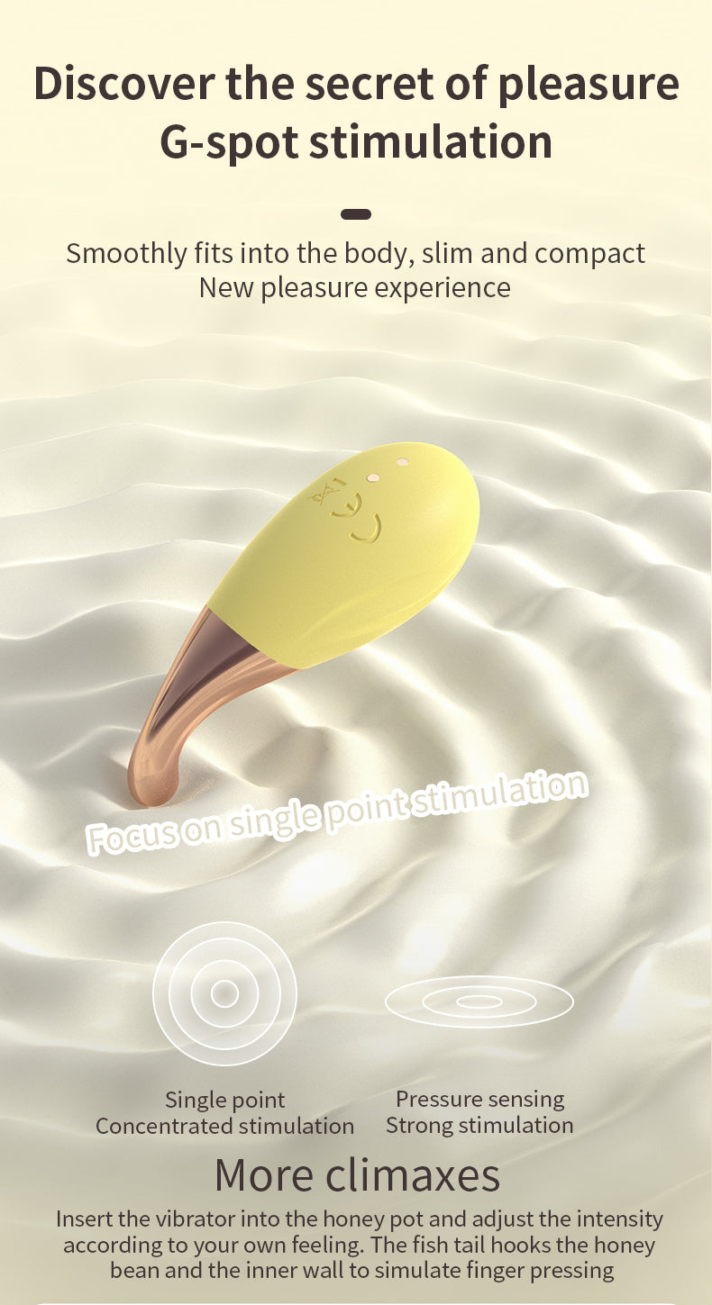 G-spot stimulation on a light background