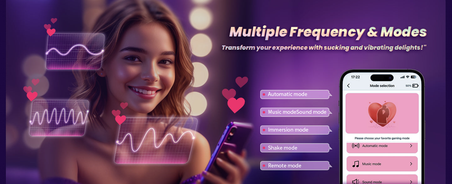 Multiple frequency modes, and heart graphics selection