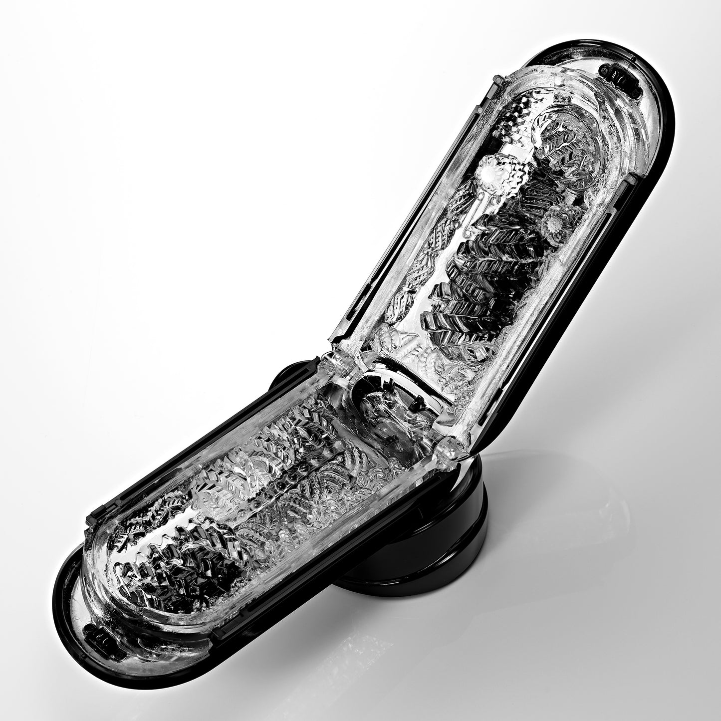 Tenga Flip Zero EVR Electronic Masturbator black open