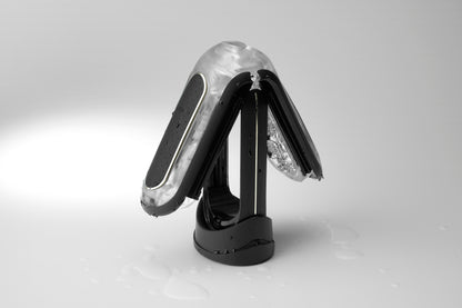Tenga Flip Zero EV Masturbator black open and washed