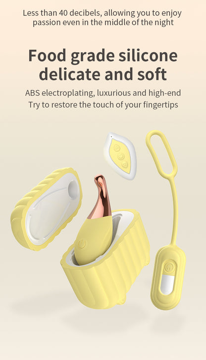 Yellow silicone case for wireless charging 