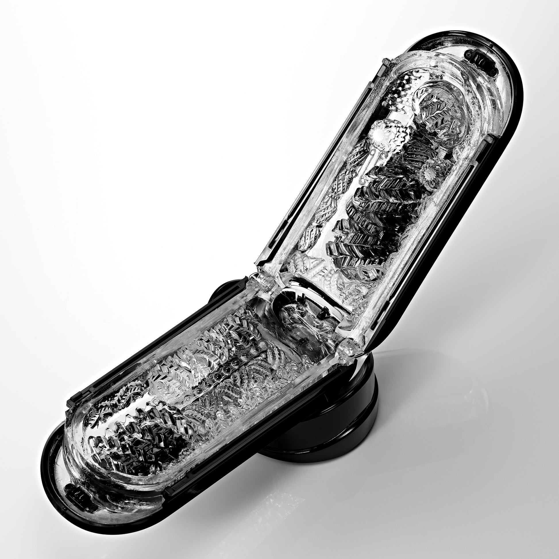 Tenga Flip Zero EVR Electronic Masturbator black open